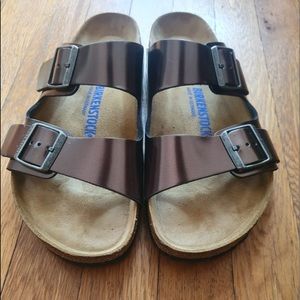 Bronze Birkenstocks Size 41